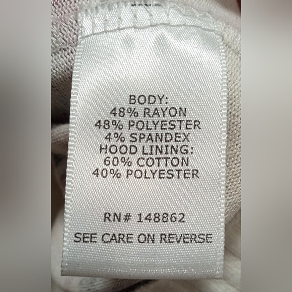 TORRID 0X GREY & PURPLE HOODED HALF ZIP SWEATER - Picture 4 of 5